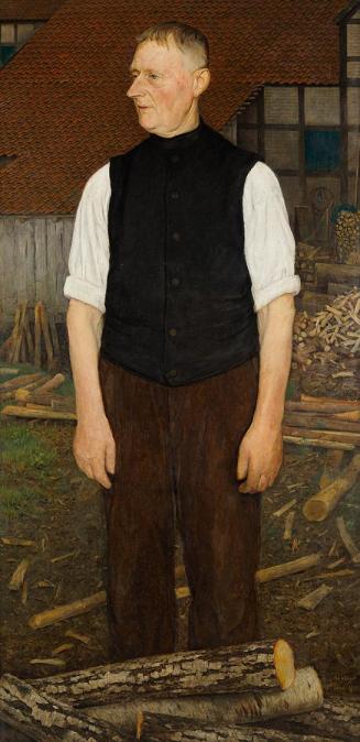 Adolf Wissel, Porträt eines alten Bauern, 1940, Öl auf Leinwand, 171 x 85 cm, Belvedere, Wien,  ...