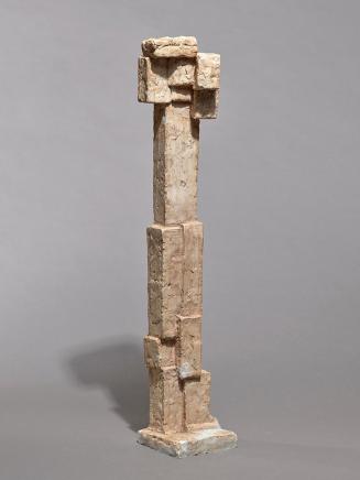 Fritz Wotruba, Stehende Figur, 1961, Gipsguss nach Tonmodell, 78 × 15 × 13,5 cm, Belvedere, Wie ...