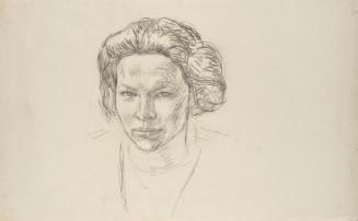 Walther Gamerith, Damenbildnis, undatiert, Kohle auf Papier, 45,5 x 73 cm, Belvedere, Wien, Inv ...
