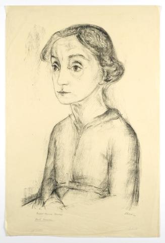 Georg Ehrlich, Porträt Maria Morini, 1922, Lithografie auf Papier, Blattmaße: 59,7 × 38,9 cm, B ...