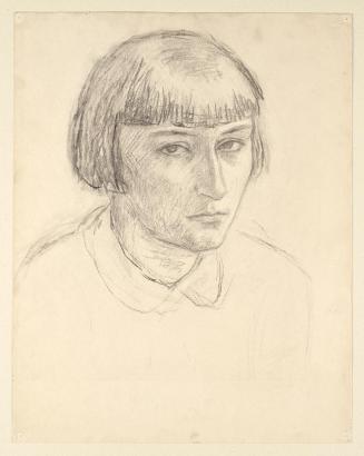 Walther Gamerith, Mädchenbildnis, undatiert, Kohle auf Papier, 48,5 x 38 cm, Belvedere, Wien, I ...