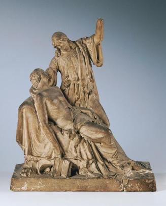 Unbekannter Künstler, Modell eines Grabdenkmals, um 1800, Ton, H: 33,5 cm, Belvedere, Wien, Inv ...