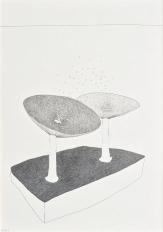 Werner Reiterer, Ohne Titel, 2003, Bleistift auf Papier, 70 × 50 cm, Belvedere, Wien, Inv.-Nr.  ...