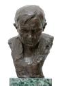Gustinus Ambrosi, Alfons Petzold, 1916, Bronze auf Serpentin-Postament, H: 45 cm, Belvedere, Wi ...
