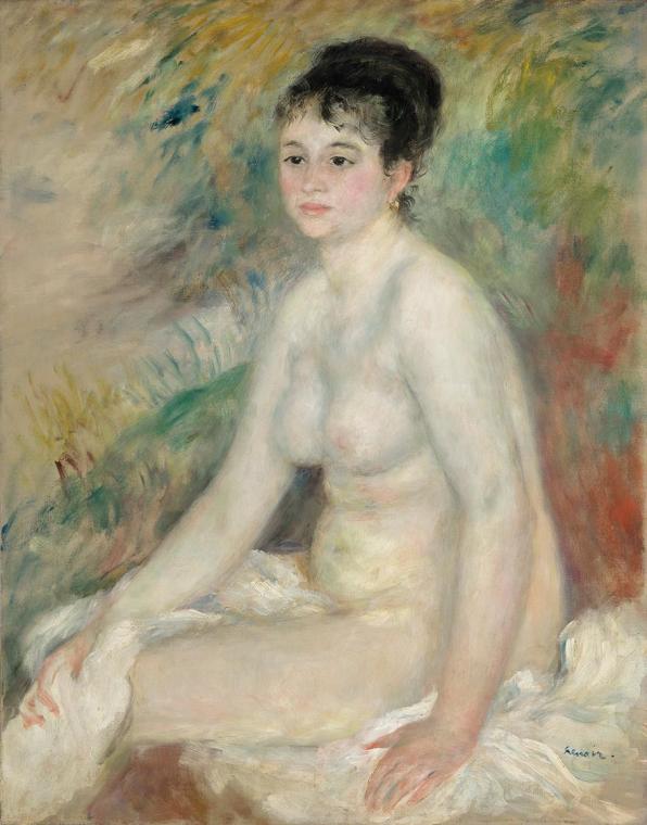 Pierre Auguste Renoir, Nach dem Bade, 1876, Öl auf Leinwand, 92,4 × 73,2 cm, Belvedere, Wien, I ...