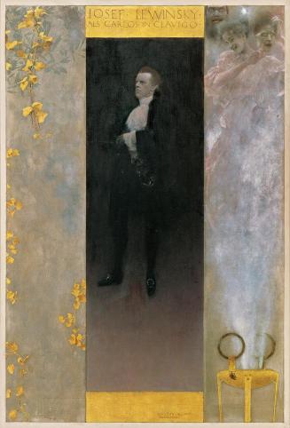 Gustav Klimt, Josef Lewinsky als Carlos in Clavigo, 1895, Öl auf Leinwand, 60 × 44 cm, Belveder ...