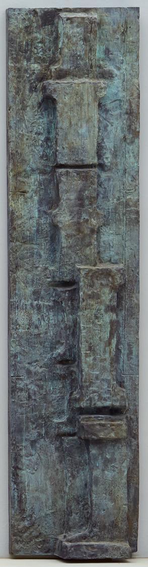 Fritz Wotruba, Marburger Relief (siebente Platte von acht Reliefplatten), 1963/1964, Bronze, 16 ...