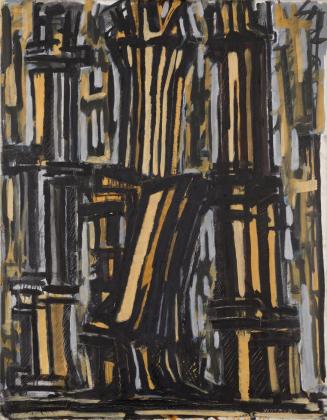 Fritz Wotruba, Drei Figuren, 1968, Öl, Bleistift auf Leinwand, 90 × 70 cm, Belvedere, Wien, Inv ...