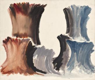 Fritz Wotruba, Zwei Torsi, 1970, Öl auf Leinwand, 55 × 64,5 cm, Belvedere, Wien, Inv.-Nr. FW 12 ...
