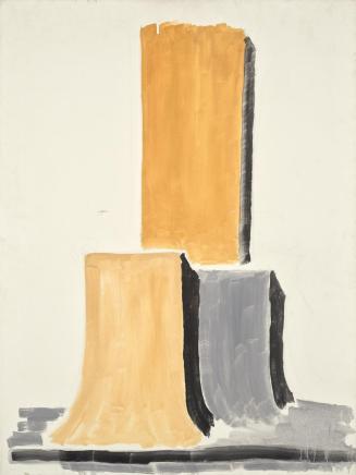 Fritz Wotruba, Gelber Torso, 1969, Öl auf Leinwand, 80 × 60 cm, Belvedere, Wien, Inv.-Nr. FW 12 ...