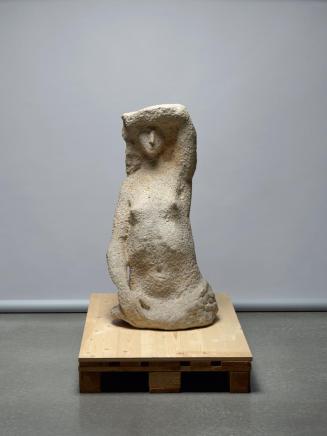 Fritz Wotruba, Weibliche Halbfigur, 1946, Konglomeratgestein, 113,5 × 55,5 × 40 cm, 200 kg, Bel ...