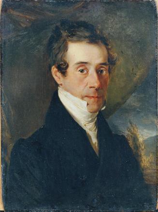 Michael Moritz Daffinger, Herrenporträt, vor 1841, Öl auf Elfenbein, 13 × 9,7 cm, Belvedere, Wi ...