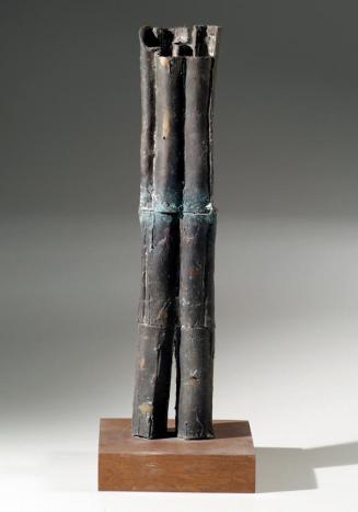 Barna Sartory, Stehende Figur, vor 1963, Bronze auf Holzsockel, 53,5 cm, Artothek des Bundes, D ...