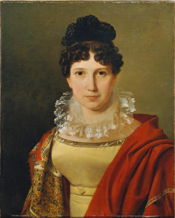 Ferdinand Georg Waldmüller, Catharina Freifrau von Koudelka, 1821–1822, Öl auf Leinwand, 66 x 5 ...