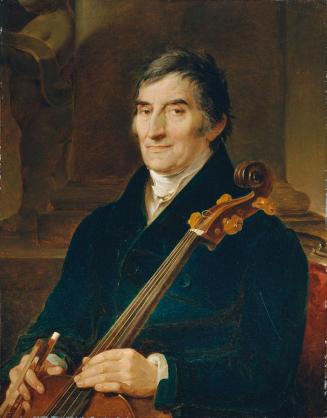 Peter Fendi, Der Cellist Franz Wödl, Öl auf Leinwand, 1827, 65,5 x 52 cm, Belvedere, Wien, Inv. ...
