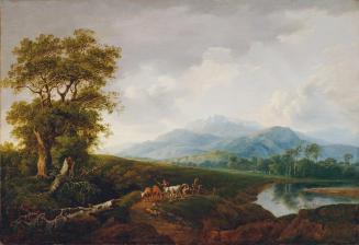 Franz Scheyerer, Landschaft mit Schneeberg, 1820, Öl auf Leinwand, 57 x 83,5 cm, Belvedere, Wie ...