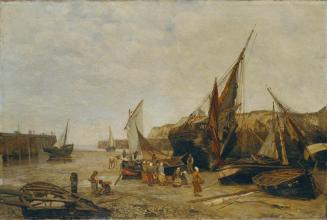 Maria von Parmentier, Der Hafen von Dieppe, 1878, Öl auf Leinwand, 93,5 x 139 cm, Belvedere, Wi ...