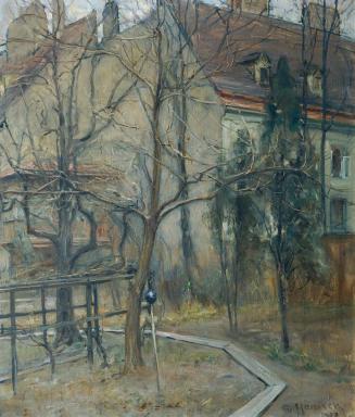 Alois Hänisch, Trüber Wintertag, 1928, Öl auf Leinwand, 88 x 73 cm, Belvedere, Wien, Inv.-Nr. 3 ...