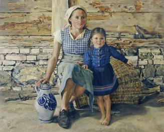 Paul Ruck, Frau mit Kind, 1940, Öl auf Leinwand, 108 x 134,5 cm, Belvedere, Wien, Inv.-Nr. 8018