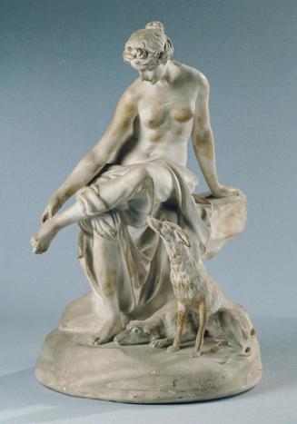Unbekannter Künstler, Diana im Bade, um 1870, Gips (Abguss ?), H: 34 cm, Belvedere, Wien, Inv.- ...
