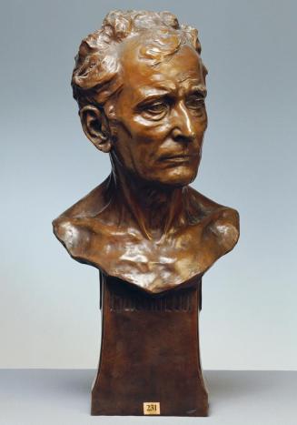 Johann Scherpe, Der Schauspieler Ludwig Martinelli, Bronze, H. inkl. Sockel: 61 cm, Belvedere,  ...