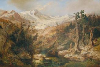 Adolf Obermüllner, Rauriser Goldberggletscher, 1874, Öl auf Leinwand, 108 x 159 cm, Belvedere,  ...