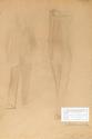 Unbekannter Künstler, Zwei Figurenstudien, 1916, Kohle auf Papier, 45 x 30 cm, Belvedere, Wien, ...