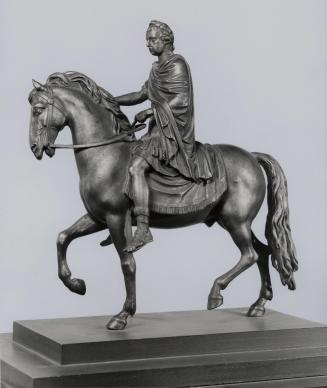 Franz Anton Zauner, Modell zum Reiterdenkmal Kaiser Josephs II., um 1795, Bleiguss, bronziert,  ...