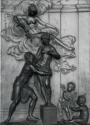 Franz Zächerle, Pygmalion umfängt die von ihm geschaffene, zum Leben erwachende weibliche Statu ...