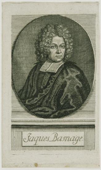 Unbekannter Stecher, Der Historiker Jacques Basnage de Beauval, 1712 (?), Kupferstich auf Papie ...