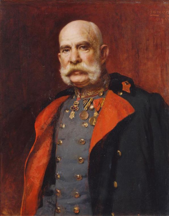 Leopold Horovitz, Kaiser Franz Joseph I., 1904–1906, Öl auf Leinwand, 78 x 62 cm, Belvedere, Wi ...