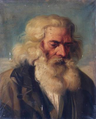 Joseph Hasslwander, Bärtiger Greis, Öl auf Papier, 53 x 42 cm, Belvedere, Wien, Inv.-Nr. 4486