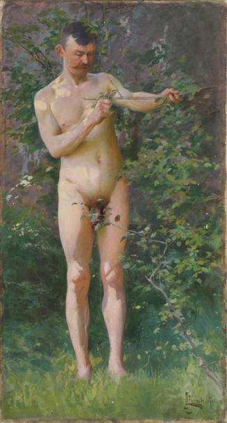 Josef J. Loukota, Freilichtstudie, 1901, Öl auf Leinwand, 55 × 30 cm, Belvedere, Wien, Inv.-Nr. ...