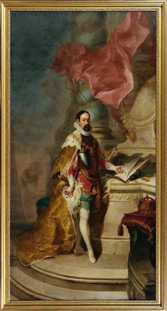 Franz Anton Palko, Kaiser Maximilian II., um 1760, Öl auf Leinwand, 382 x 215 cm, Belvedere, Wi ...
