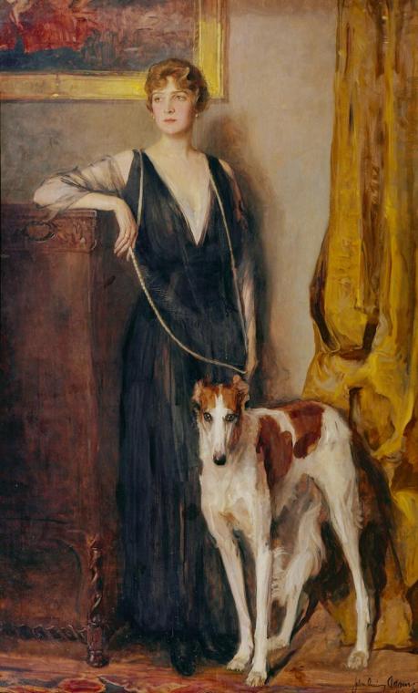 John Quincy Adams, Kitty Baronin Rothschild, 1916, Öl auf Leinwand, 215 x 128,5 cm, Belvedere,  ...