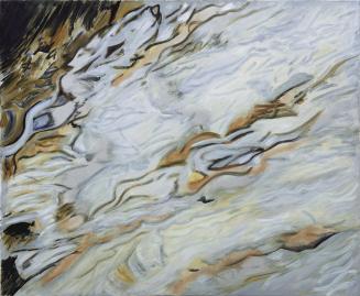 Evelin Klein, Im Fluss, 1994, Öl auf Leinwand, 100 × 120 cm, Belvedere, Wien, Inv.-Nr. 9709