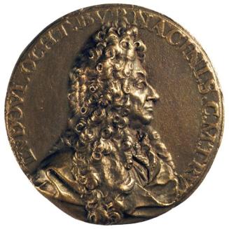 Johann Bernhard Fischer von Erlach, Lodovico Ottavio Burnacini, Galvanoplastische Kopie, D: 6,6 ...
