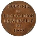 Daniel Dupuis, Medaille auf die Weltausstellung 1900 in Paris, 1900, Bronze, 21 x 11,5 x 10 cm, ...