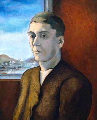 Julius Zimpel, Selbstporträt, 1923, Öl auf Leinwand, 60 × 50 cm, Belvedere, Wien, Inv.-Nr. 6151