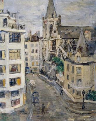 Ernst Paar, Ansicht von Paris, 1931, Öl auf Leinwand, 81,5 x 65 cm, Artothek des Bundes, Dauerl ...