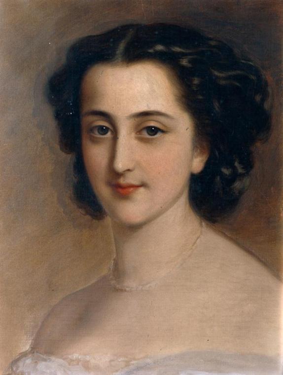 Franz Schrotzberg, Gräfin Mako, um 1878, Öl auf Leinwand, 44,5 x 36,5 cm, Belvedere, Wien, Inv. ...