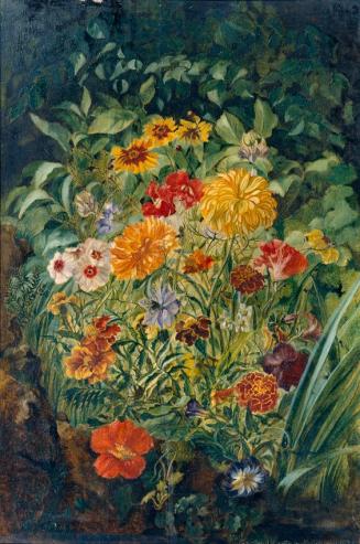 Gertrud Bartning-Neidhardt, Blumenstrauß, 1923, Öl auf Holz, 46,8 × 30,7 cm, Belvedere, Wien, I ...