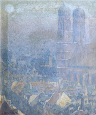 Johann Charles Palmié, Morgennebel München, um 1905, Öl auf Leinwand, 62 x 51 cm, Belvedere, Wi ...