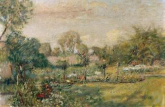 Franz Hohenberger, Garten im Sommer, undatiert, Öl auf Leinwand, 50,5 x 75,5 cm, Belvedere, Wie ...