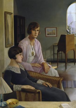 Friedrich Frotzel, Doppelbildnis Carla und Maria Müller, 1931, Öl auf Leinwand, 117,5 x 86 cm,  ...