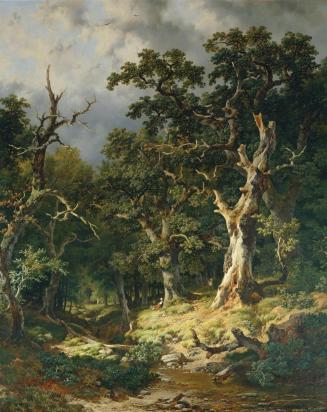 Remigius Adrianus van Haanen, Eichenwald, 1870/1875, Öl auf Leinwand, 120 x 98 cm, Belvedere, W ...
