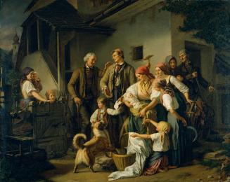Ferdinand Mallitsch, Der Findling, Öl auf Leinwand, 73 x 92,5 cm, Belvedere, Wien, Inv.-Nr. 218 ...