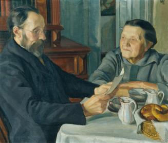 Wojciech Stanislaw Weiss, Eltern des Künstlers, 1913, Öl auf Leinwand, 77,5 × 91,5 cm, Belveder ...