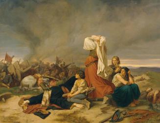 Christoph Christian Ruben, Die Schlacht bei Lipan 1634, 1868, Öl auf Leinwand, 159 x 206 cm, Be ...