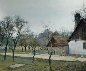 Gottlieb Theodor Lukas Kempf Edler von Hartenkampf, Spätherbst, um 1908, Öl auf Holz, Belvedere ...